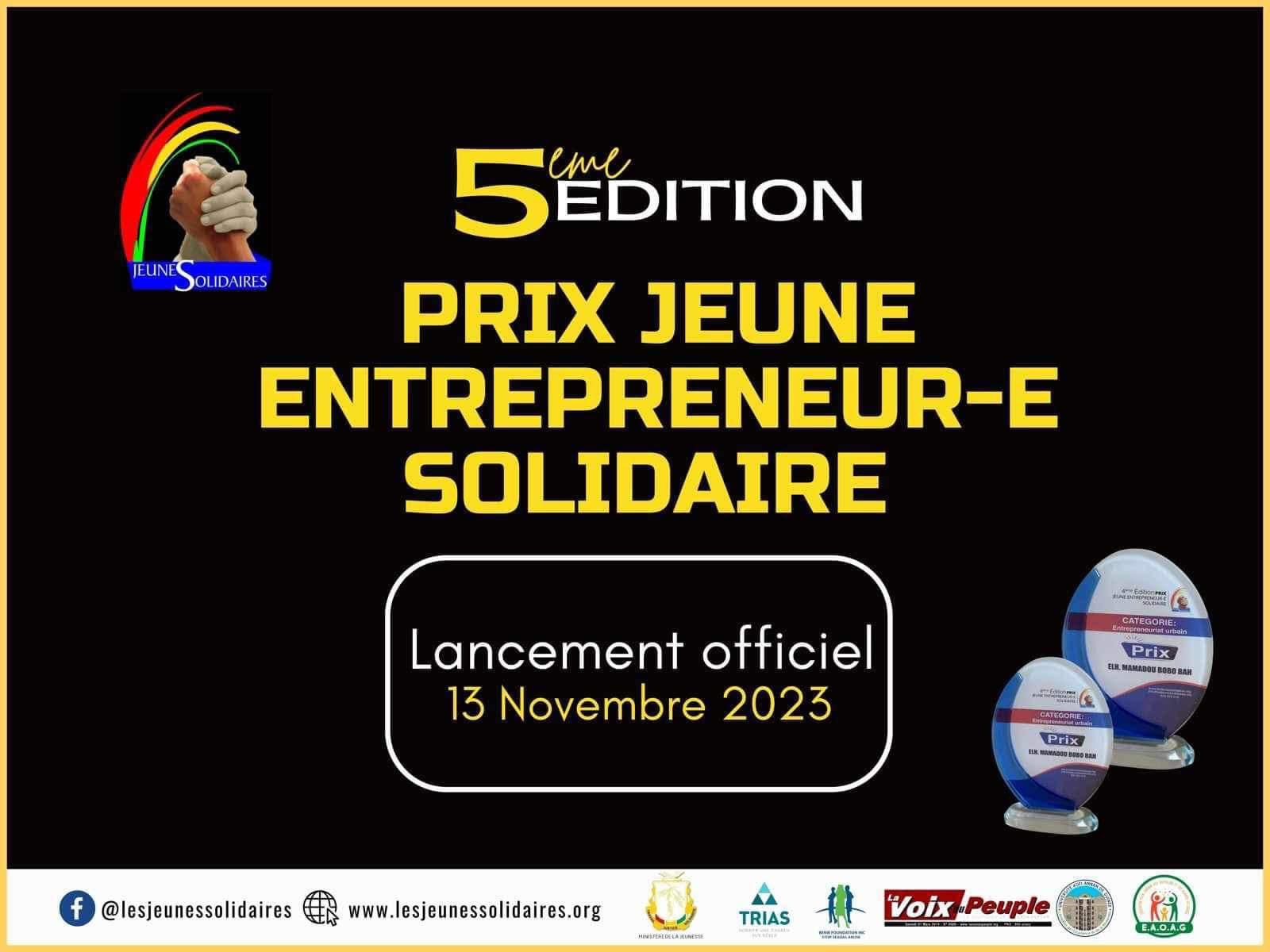 Prix jeune entrepreneur-e solidaire / Edition de 2023